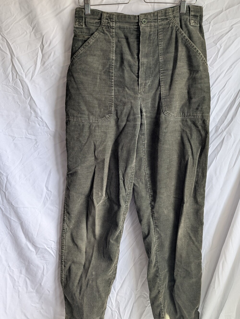 Vintage United Colors Of Benetton Olive Corduroy Tapered Pants